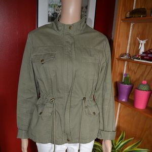 NEW look olive green utility jacket